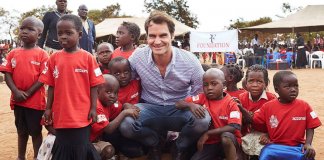 Roger Federer fornece educação e comida para um milhão de crianças