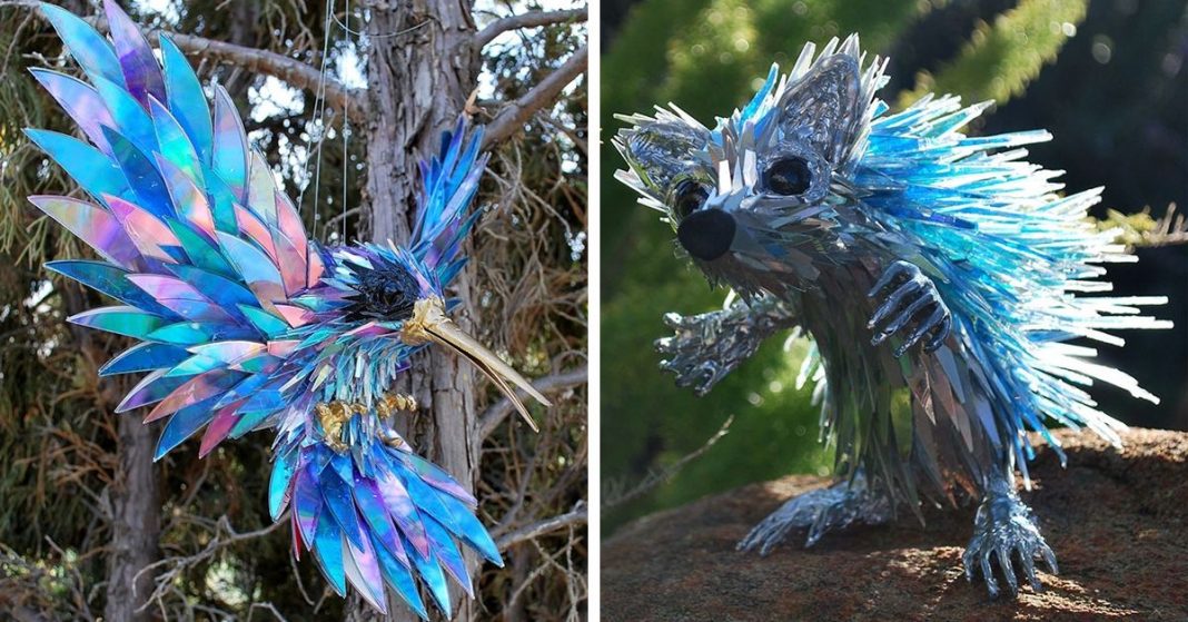 Artista transforma velhos CD’s em fantásticas obras de arte