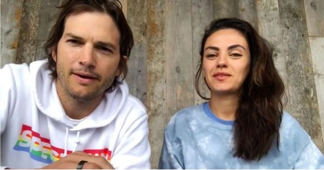 Ashton Kutcher e Mila Kunis dizem que não dão banho nos filhos todos os dias!