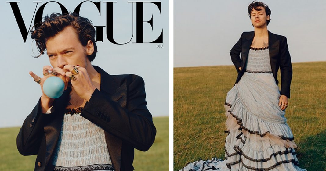 Harry Styles é o primeiro homem a sair na capa da Vogue!