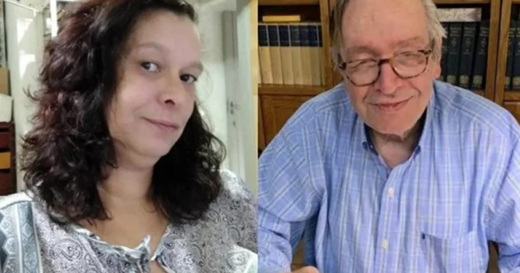 Filha de Olavo de Carvalho diz que pai teve as “mãos sujas de sangue”