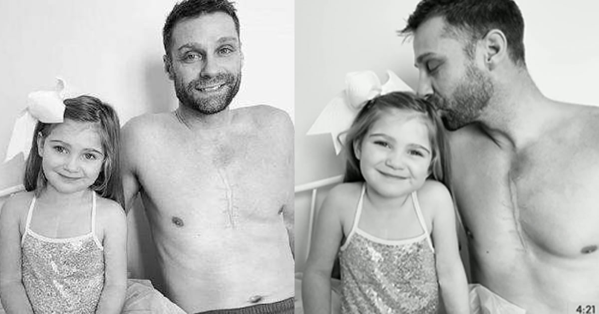 homemnapratica.com - Pai tatua cicatriz no peito para filha que fez cirurgia cardíaca