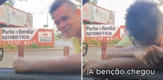 “É ASSIM QUE DEUS AGE!”. Desconhecido surpreende artista de rua em sinal e doa dinheiro de aluguel e cesta básica.