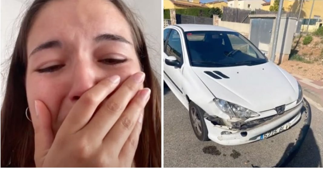 Garota tira carteira de motorista e bate o carro em menos de 24 horas: “Vou rir”