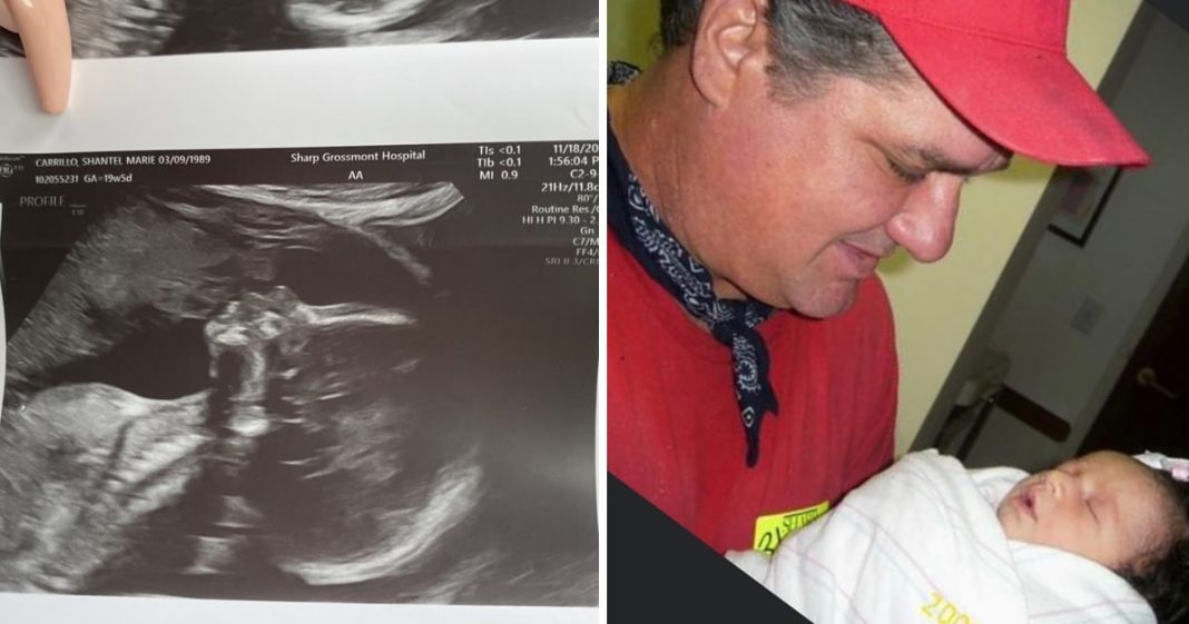Grávida acredita que pai falecido apareceu beijando seu bebê no ultrassom